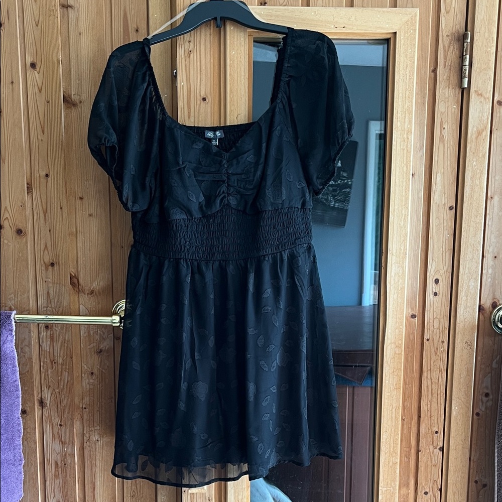 Lily Rose Elegant Black Mini Dress
